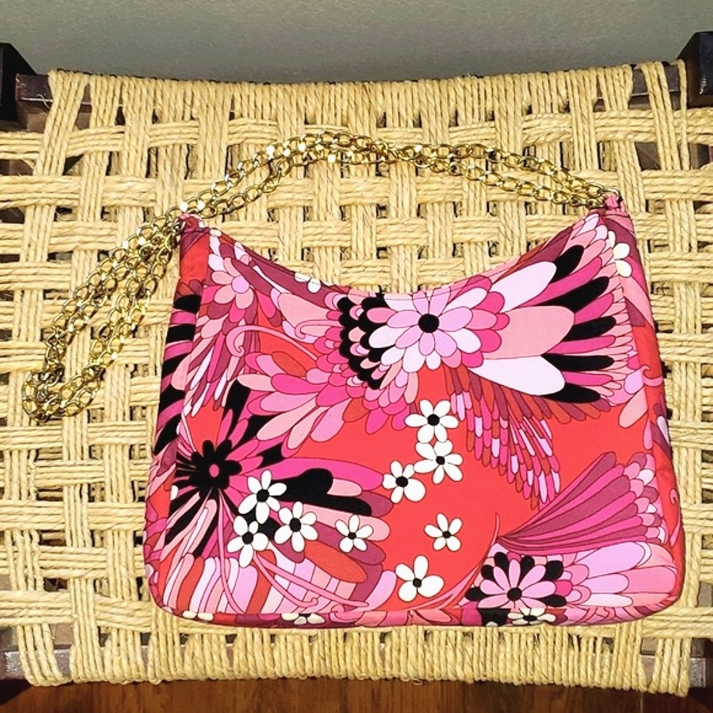 Bindya Made in New York Retro Floral Shoulder Bag